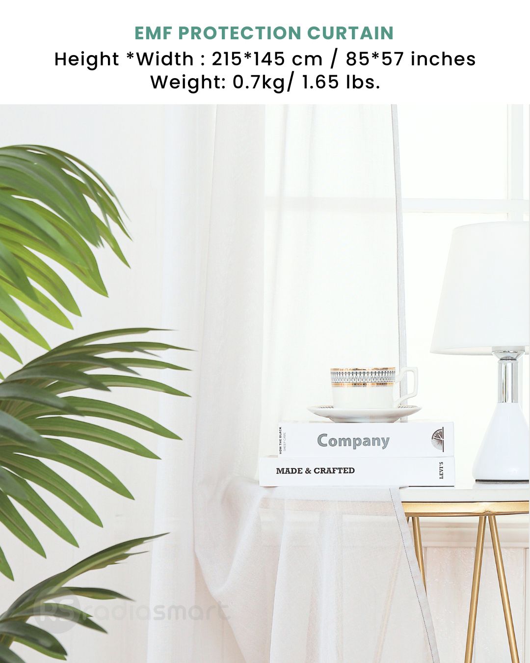 Stay cozy and protected with the Radia Smart® EMF Protection Curtain, designed to block wireless radiation from RF, WiFi, Bluetooth, cell phones, and 5G. Lined with advanced shielding fabric, this curtain reduces EMF exposure in your home while adding comfort and privacy. Ideal for bedrooms, nurseries, or offices, it offers a stylish and effective way to create a safer, low-radiation environment for you and your family.